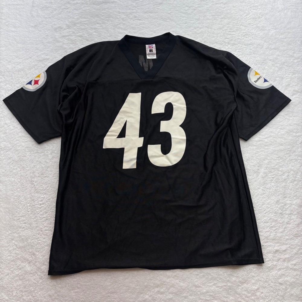 NFL Players Pittsburgh Steelers Troy Polamalu 43 Jersey Black XL 7042A 05